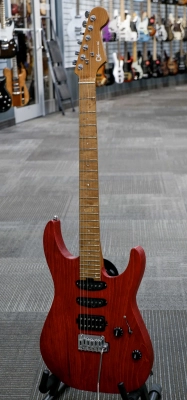 Charvel Guitars - Pro-Mod DK24 HSS 2PT CM Ash, Caramelized Maple Fingerboard - Red Ash 3